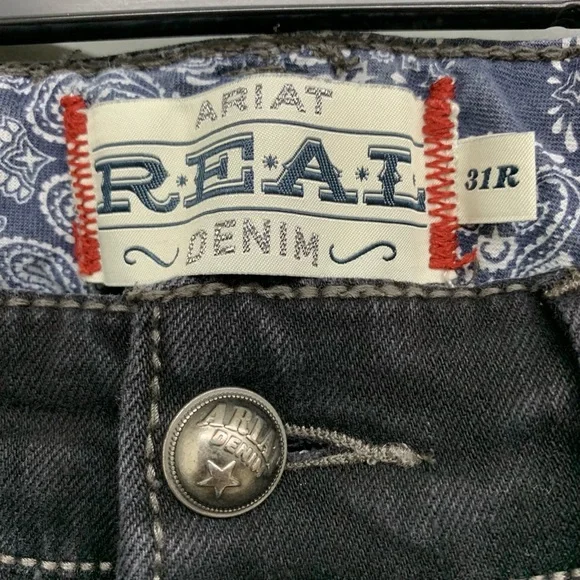 Ariat REAL denim black bootcut Jeans - Picture 3 of 8